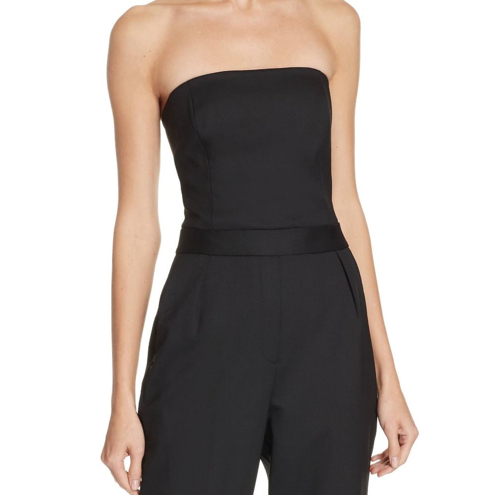 Theory Black Strapless Jumpsuit - Picture 3 of 8